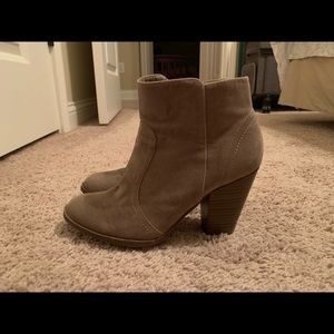 Tan Suede Booties